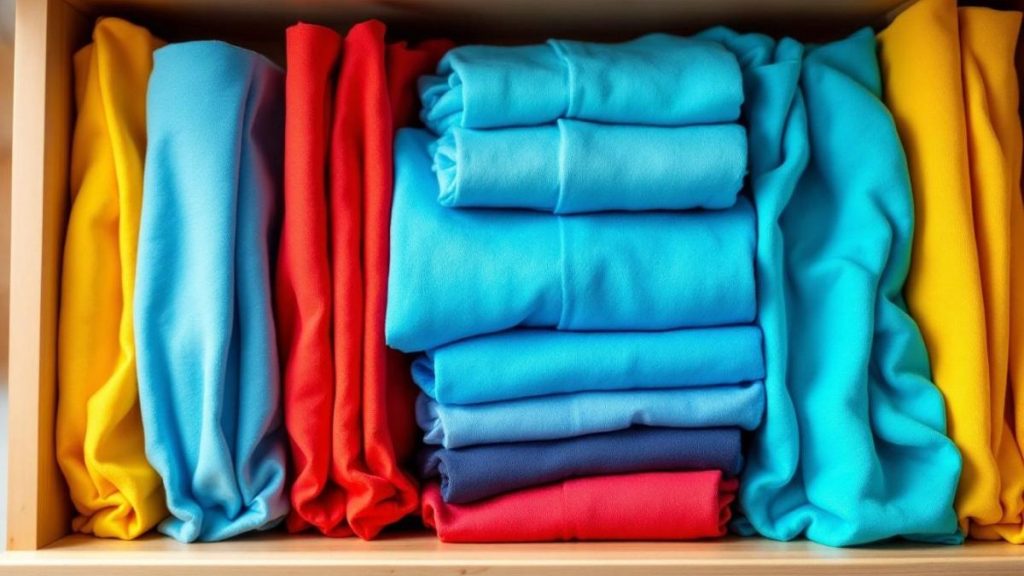 découvrez la méthode de pliage révolutionnaire qui permet de ranger un dressing familial sans étagères et de gagner 15 minutes par jour. astuces pratiques et conseils pour un espace organisé facilement !