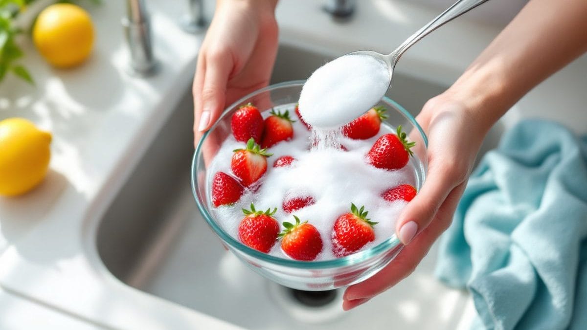 découvrez les astuces d'une nutritionniste pour laver vos fraises efficacement sans vinaigre et éliminer tous les pesticides. adoptez une méthode saine et naturelle pour profiter de vos fruits en toute sécurité.