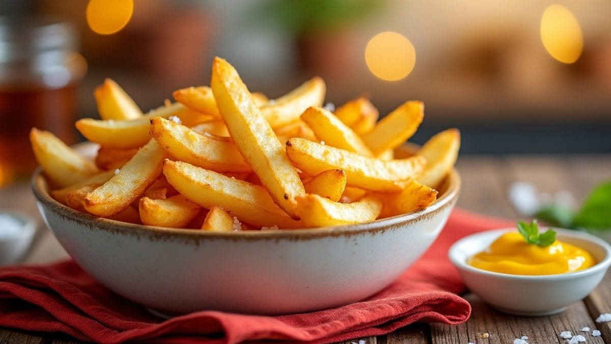 découvrez la meilleure technique pour préparer des frites maison ultra croustillantes ! surpassez les restaurants avec notre méthode simple et savoureuse. astuces, conseils et recette détaillée pour réussir vos frites à tous les coups.