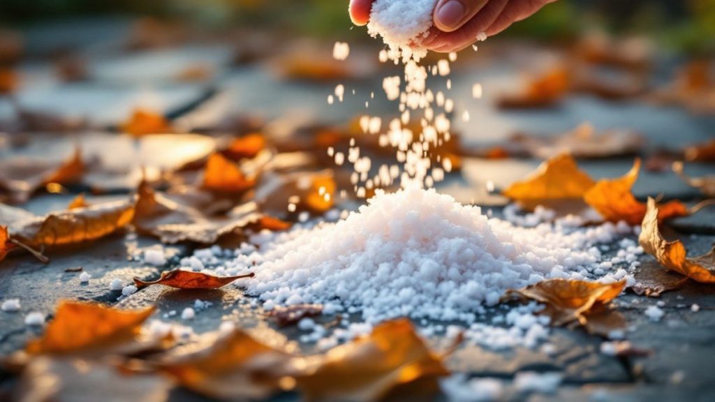 découvrez l’astuce surprenante du gros sel pour dissoudre facilement les feuilles mortes sur votre terrasse. cette méthode naturelle serait plus efficace que le nettoyeur haute pression, selon certains utilisateurs !