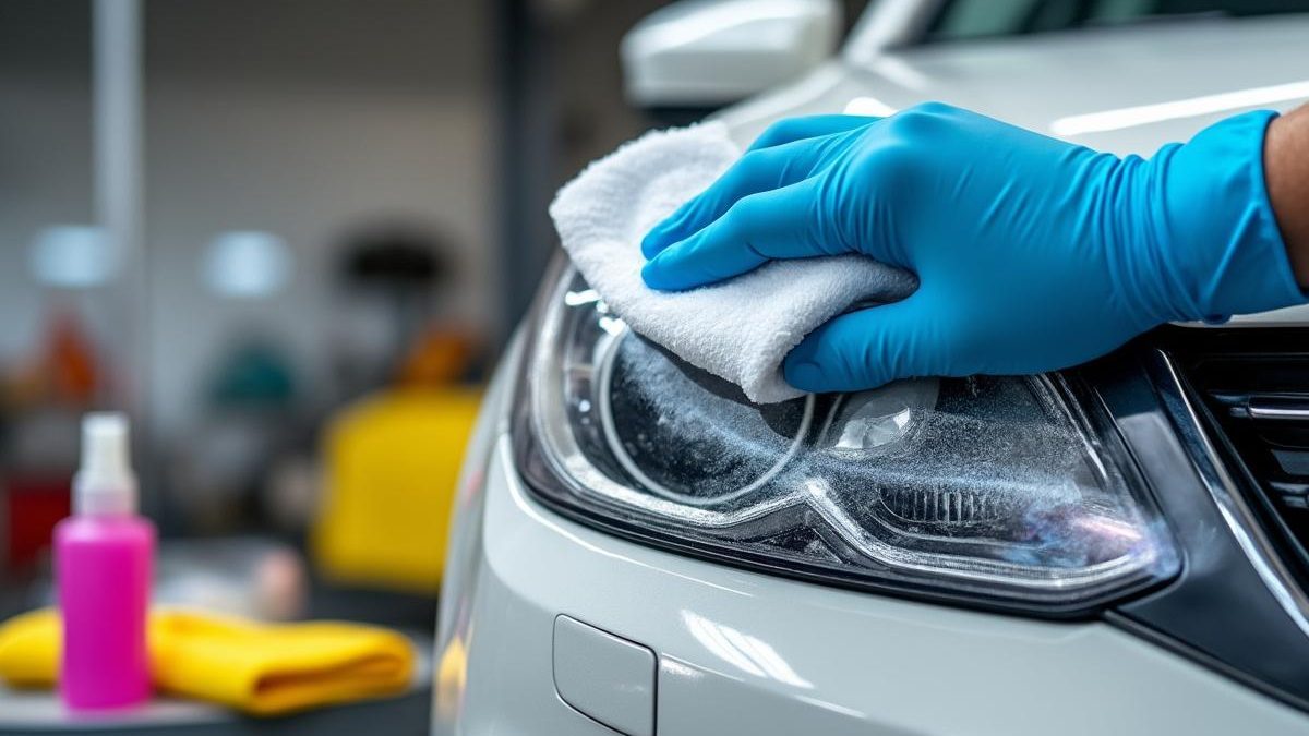 découvrez comment une femme utilise du dentifrice pour nettoyer les phares de sa voiture et obtenez des résultats surprenants avec cette astuce simple et efficace.