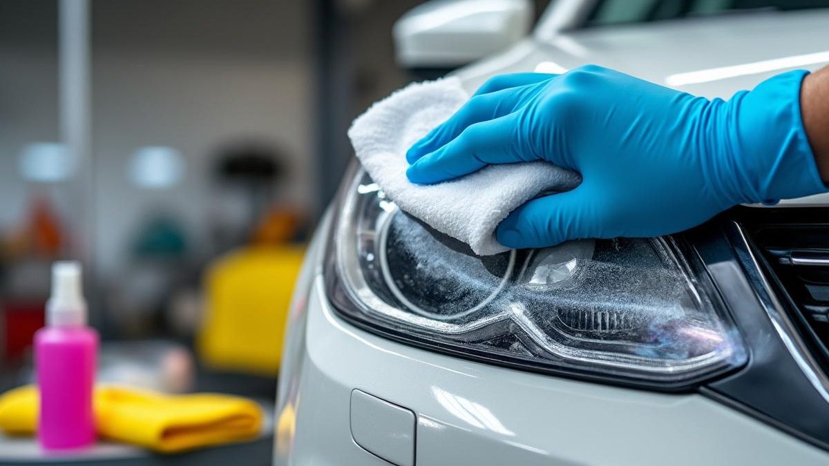 découvrez comment une femme utilise du dentifrice pour nettoyer les phares de sa voiture et obtenez des résultats surprenants avec cette astuce simple et efficace.