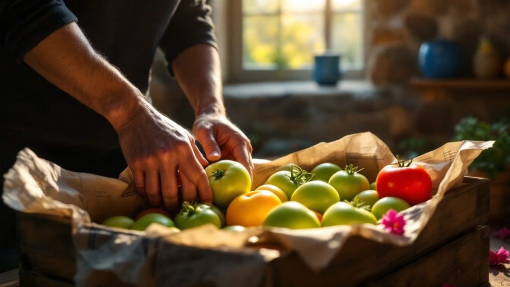 découvrez comment stocker vos tomates vertes pour qu'elles mûrissent parfaitement sans pourrir, en connaissant la température idéale que la majorité ignore. conseils pratiques pour conserver vos récoltes plus longtemps.